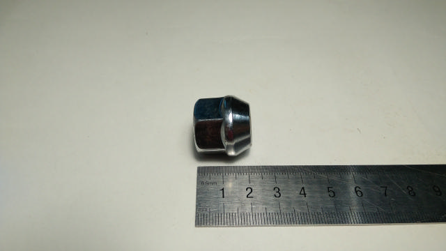 Гайка колесная М12*1,25 (21, ключ 21, конус, открытая, хром.) (артикул ...