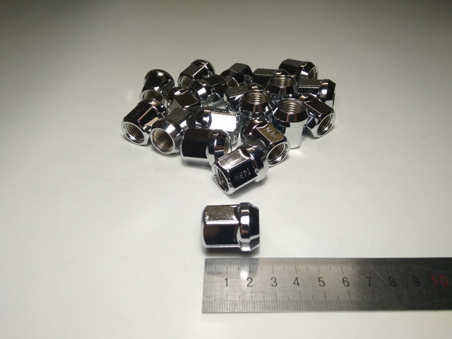 Гайка колесная М14*1,5 (25, ключ 19, конус, открытая, хром.) (к-т 20 шт ...