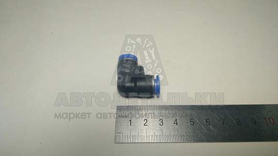 Фитинг пластиковый угловой ф 8 (артикул 22000047)