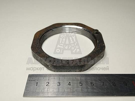 Гайка зад.ступицы ГАЗ 53 (внутр.) с штифтом (артикул 53-2401054-01)