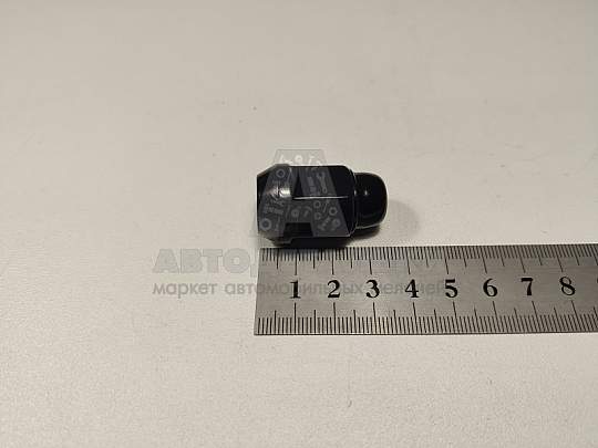 Гайка колесная М12*1,25 (35, ключ 19, конус, закрытая, черная) (к-т 20 шт) (артикул 2006 BLACK 20)