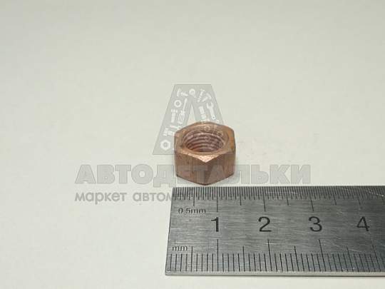 Гайка М10*1 коллектора омедн. Волга кл.14 (артикул 292779-п5)