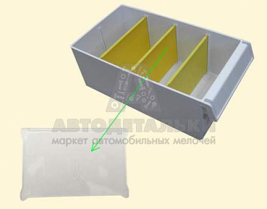 Перегородка поперечная короба С-2 прозрачная (артикул С-2 пп)
