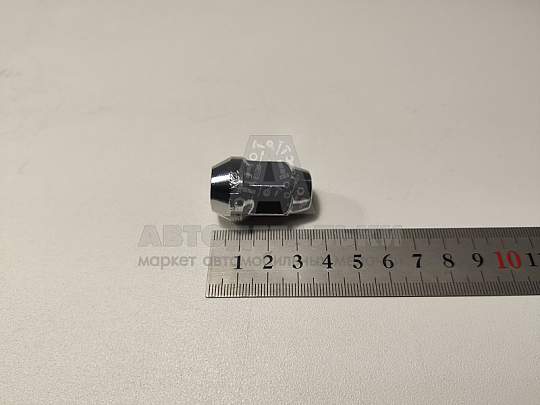 Гайка колесная М12*1,25 (35, ключ 19, конус, закрытая, хром. )(КРЕПКИЙ ОРЕШЕК) (10) (артикул N1212535-19)